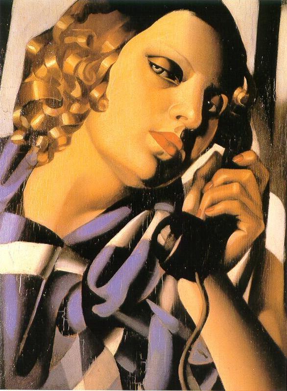 das Telefon 1930 zeitgenössische Tamara de Lempicka Ölgemälde
